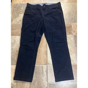 Tommy Hilfiger Mens Navy Blue‎ Corduroy Pants Straight Leg Casual Size 36x32